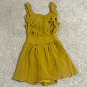 NEW! Ruffle Summer Linen Mini Dress